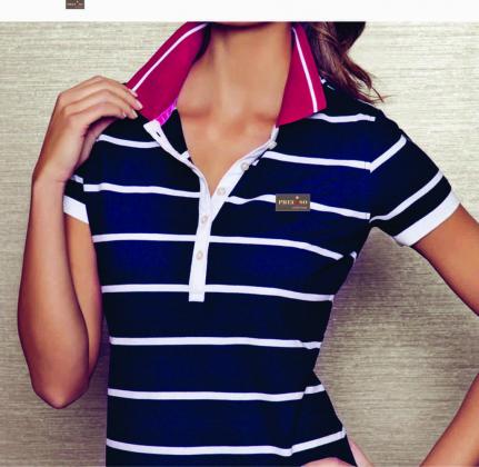 Camiseta Fem Gola V REf 207